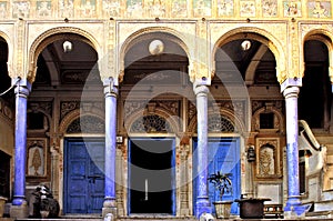 India, Mandawa: Typical house