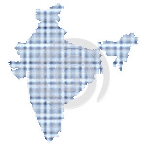 India map dots