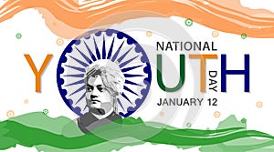 India National Youth Day January 12 Celebration. Swami Vivekananda Jayanti