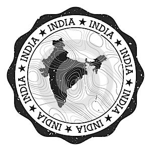 India outdoor stamp.