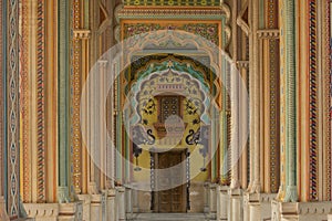 India Rajastan interior palace as for backdrop