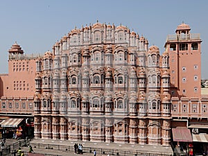 India - Rajasthan - Jaipur - Hawa Mahal Palace - Tall and Wide