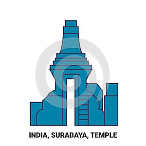 India, Surabaya, Travels Landsmark travel landmark vector illustration