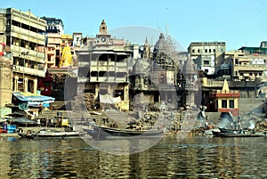 India.Varanasi.Ganges.Ghat Manikarnika.