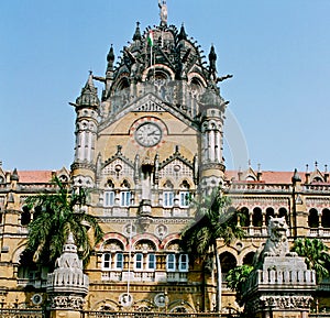India, Victoria train station.