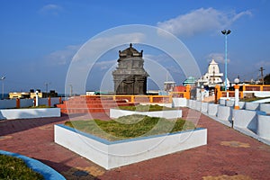 India, West Bengal, Cape Comorin Kanyakumari.  Hindu temples