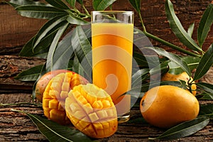 Indian Alphonso mango juice