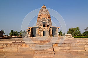 Indian ancient architeckture in the archaeological place in Pattadakal