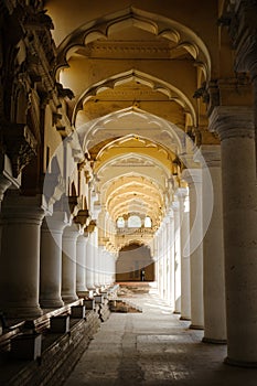Indian architecture Thirumalai Nayakkar Mahal palace in Madurai photo
