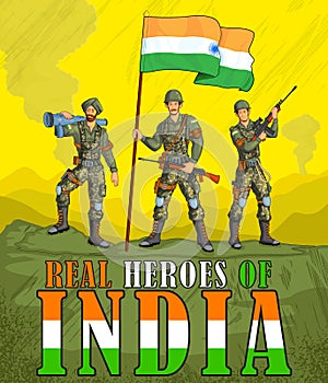 Indian army showing victory of India