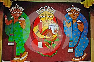 Indian Art During Durga Festival photo