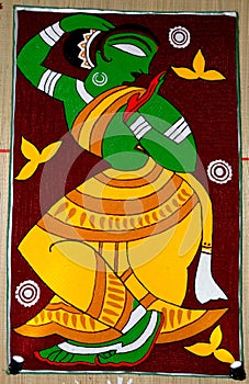 Indian Art During Durga Festival photo