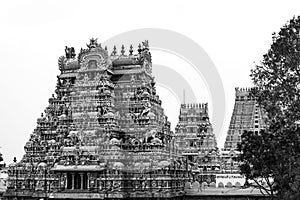 Beauty of Temple Towers on Srirangam Temple photo