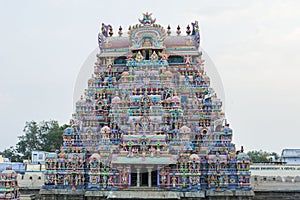 Big Temple Tower Front View - Srirangam Temple photo