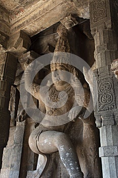 Entrance Rock Statue  - Thanjavur Big Temple photo