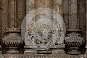 Statues on Rock Wall - Thanjavur Big Temple photo