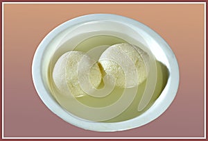 Indian Bengali sweets rasgulla Also Know as Rosogolla, Rasgulla is a Syrupy Dessert