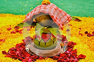 Indian Bengali wedding ceremony..symbol..called mangal ghats