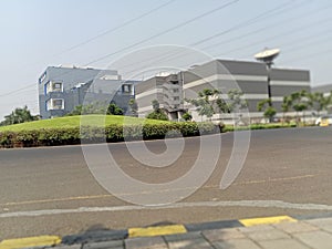 Indian billding and nice garden