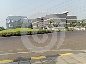 Indian  billding and nice garden