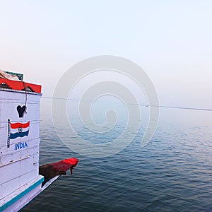 Indian boat in arabian sea