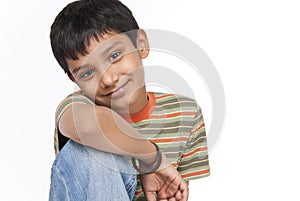 Indian boy in indoors