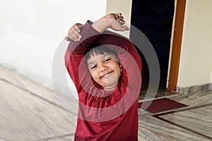 indian boy in a jovial mood