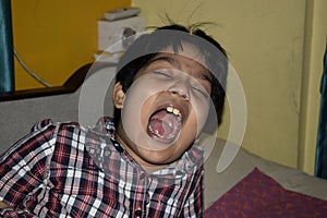 indian boy in a joyous mood