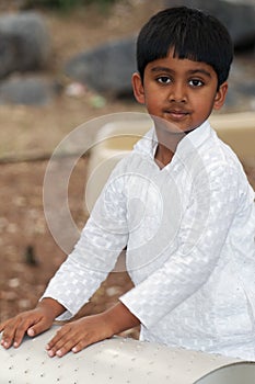 Indian Boy at Playground