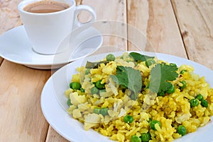 Indian breakfast Poha