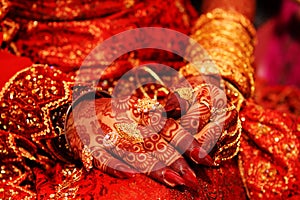 Indian bridal hand
