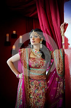 Indian Bride Standing photo