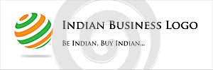 Indian Business Logo, Tricolor Symbol Graphics.