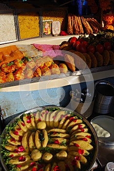Indian Chaat stalls on Rajasthan.
