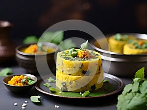 Indian chana Dal dhokla. Khaman dhokla is a famous dish of Gujarat