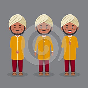 Indian Character with Various Expression