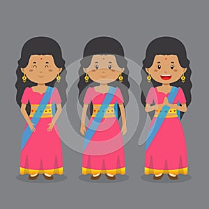 Indian Character with Various Expression