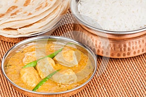 Indian Chicken Curry Meal