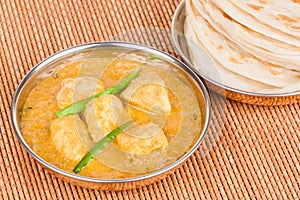 Indian Chicken Curry with Parotta