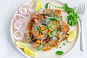 Indian Chicken Dish Chicken Achari, Spicy and Tangy Stir-Fried Chicken