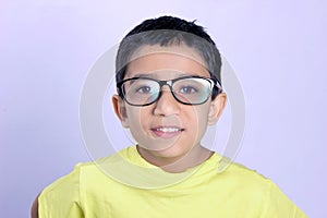 Indian child on eyeglass photo