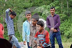 Indian child in Hill area