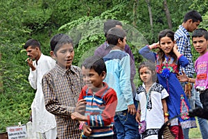 Indian child in Hill area