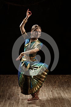 Indian classical dance Bharatanatyam dancer