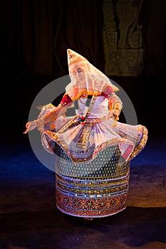 Indian classical dance Manipuri preformance o in Chennai, India