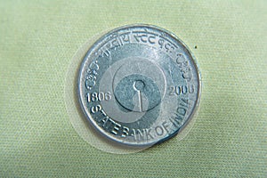 INDIAN COIN 5 RUPEES STATE BANK OF INDIA