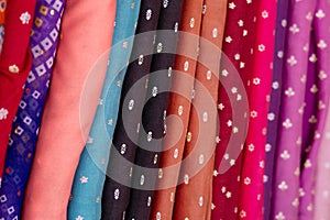 indian colorful fabric background,material for clothes
