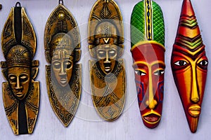 Indian colourful tribal mask photo
