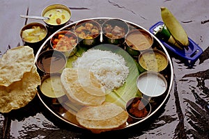 Indian complete Meals thali