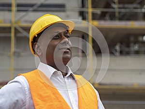 Indian construction worker